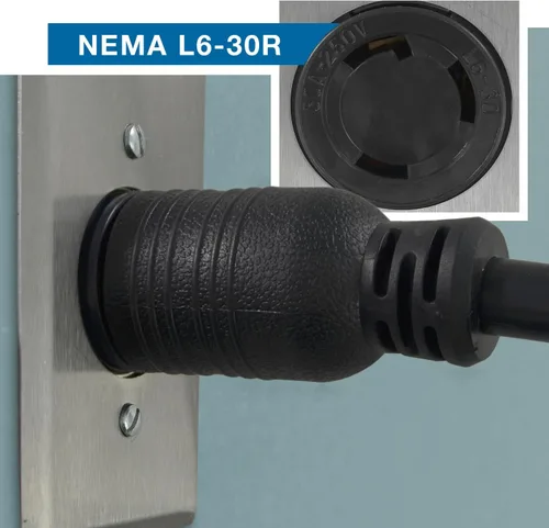 Vista 5 de Conntek 29139-180 Cable de alimentación de bloqueo de 15 pies para el modelo L6-30P al modelo SJTW 10/3, 30 amperios, 250 voltios