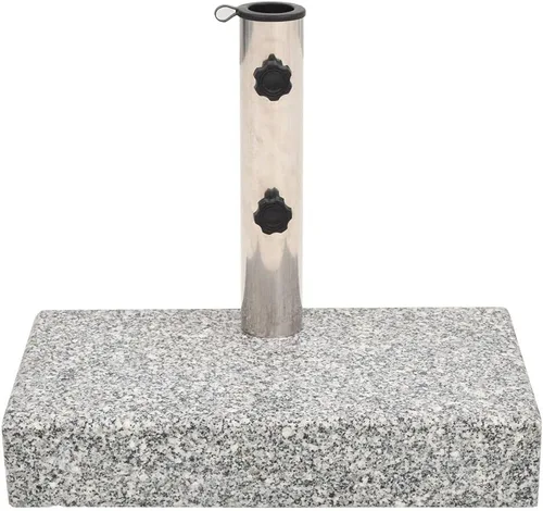 Vista 4 de Base de sombrilla de granito rectangular, soporte cuadrado de granito para exteriores, resistente a la intemperie, para patio, jardín, terraza