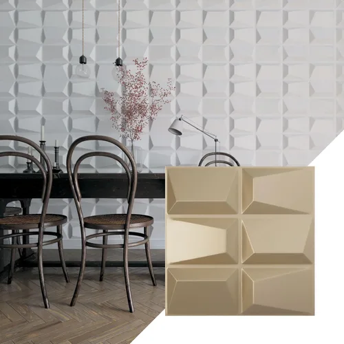 Vista 29 de Ekena Millwork WP20X20STWH 19 5/8 pulgadas de ancho x 19 5/8 pulgadas de alto Stratford EnduraWall Decorativo 3D Panel de pared cubre 2.67 pies