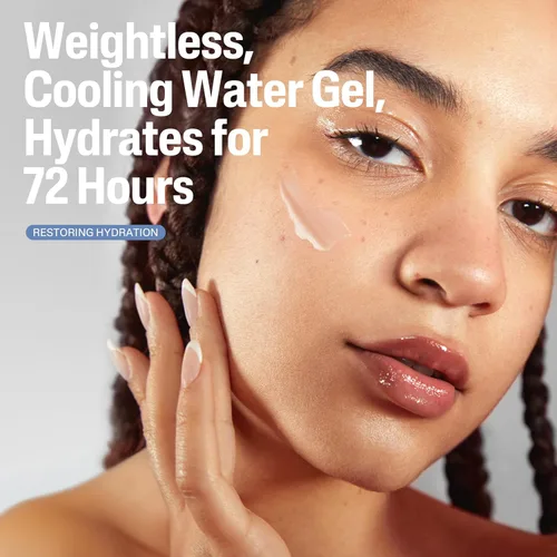 Vista 5 de Cetaphil Gel de agua restaurador de piel de hidratación profunda con ácido hialurónico y poliglutámico, hidratante facial, hidratación de 72 horas