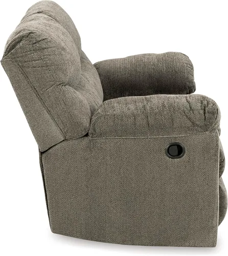 Vista 10 de Signature Design by Ashley Alphons - Sofá biplaza reclinable de transición, color gris claro