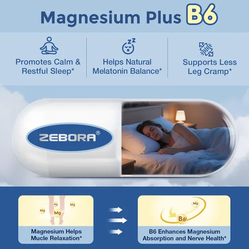Vista 7 de ZEBORA Citrato de Magnesio 500mg 120 Cápsulas