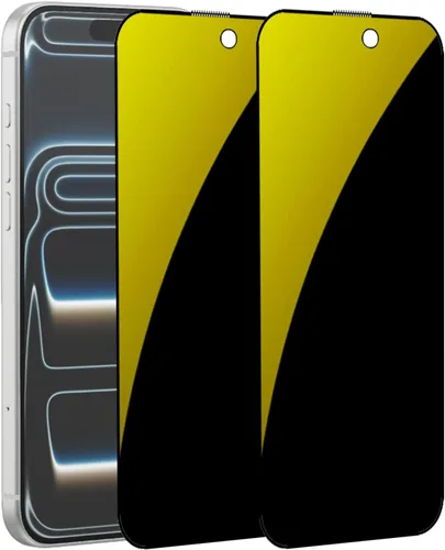 Vista 10 de Espejo de vidrio templado antiazul, protector de pantalla anti-espía, película antiespía para iPhone 11 Pro Max/iPhone XS Max, 6.5 pulgadas