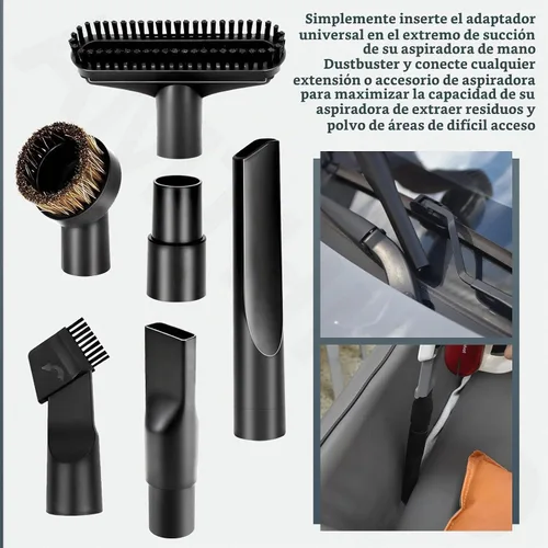 Vista 6 de Kit de adaptador universal de accesorios – Herramienta extensible para hendiduras, accesorios compatibles con BLACK+DECKER Dustbuster, se adapta a