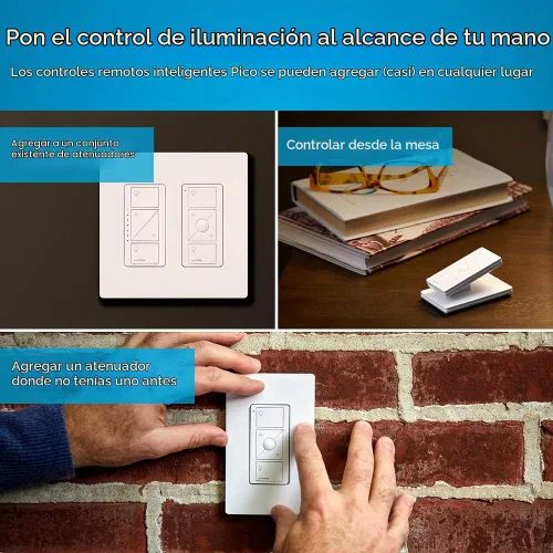 Vista 3 de Lutron Pico Remote Wall-Mounting Kit: Wireless Remote, Bracket & Wallplate