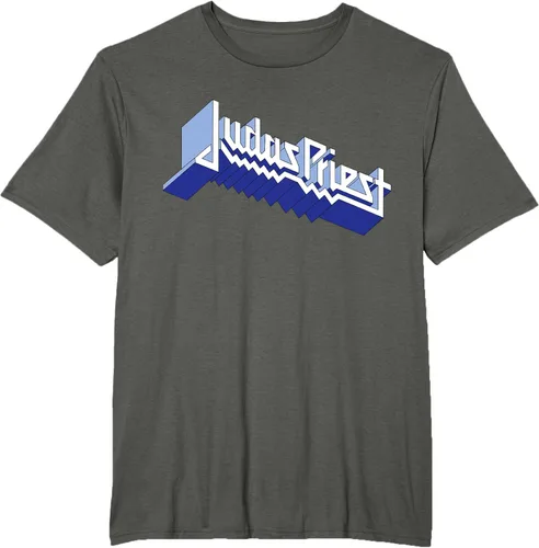 Vista 5 de Judas Priest - Camiseta con logotipo de Defender, Negro