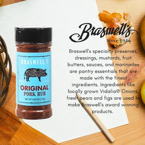 Vista 5 de Braswell's Rub de cerdo original - 6.25 onzas