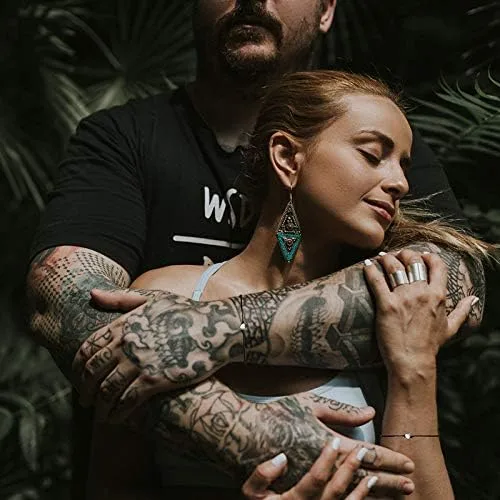 Vista 4 de Pulseras a juego para parejas para él y ella, pulseras de amistad para mujeres, niñas, hija, relaciones de larga distancia, regalos para novia, novio