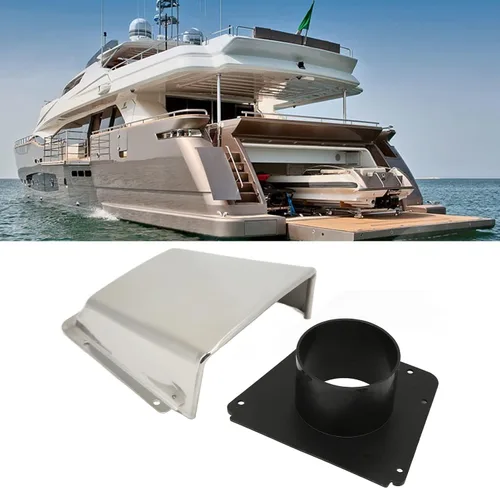 Vista 7 de Cubierta de ventilación marina, acero inoxidable con base de nylon, para barcos yates