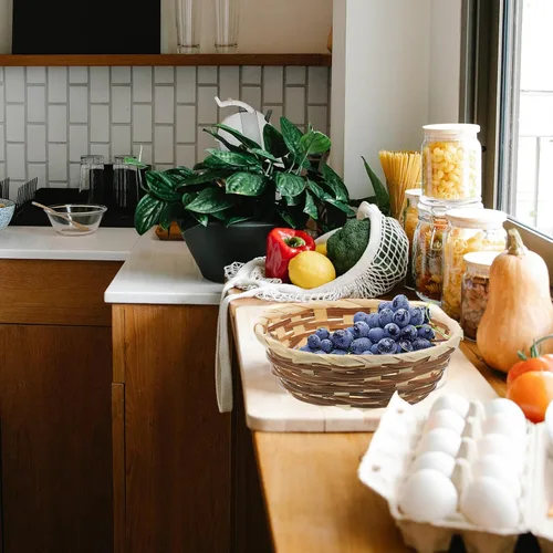 Vista 9 de EXCEART - 3 cestas de frutas de bambú hechas a mano de 6.69 pulgadas, cesta tejida para servir alimentos para postres, aperitivos, contenedor