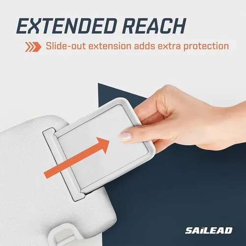 Vista 5 de SAILEAD Visor de Sol de Reemplazo para Lado Izquierdo y Derecho - Extensión de Visor de Coche con Luz de Tocador - Compatible con Nissan Pathfinder