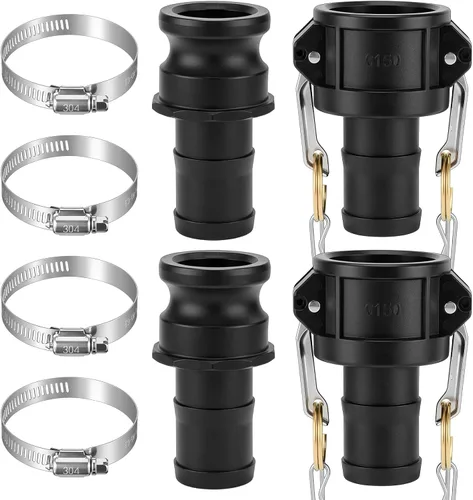 Vista 9 de Juego de 2 accesorios Camlock de 2 pulgadas tipo C y E Tipo C&e