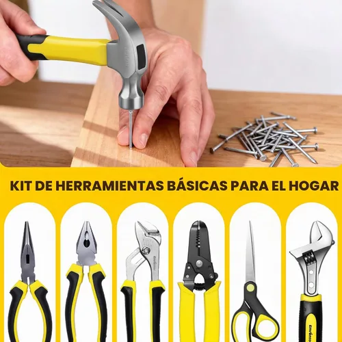 Vista 3 de Enventor Kit de Herramientas para el Hogar, Kit de Herramientas de Mano de 220 Piezas con Estuche de Almacenamiento de Caja de Herramientas, Juego