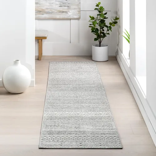 Vista 10 de nuLOOM Kamryn - Alfombra tribal texturizada para interiores y exteriores, 4 x 6 pies, beige, rectangular, 0.3 pulgadas de grosor Nuloom Kamryn