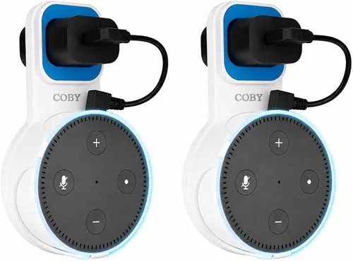 Vista 6 de Coby Speaker Wall Mount for 2nd Generation Dot Voice Assistants Smart Home Speaker Mount Hanger Stand for Bedroom, Kitchen, Office, Bathroom