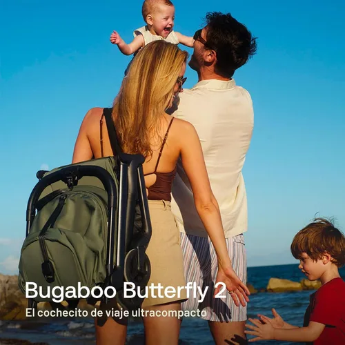 Vista 2 de Bugaboo Butterfly 2 - Cochecito de viaje ultracompacto plegable de un segundo