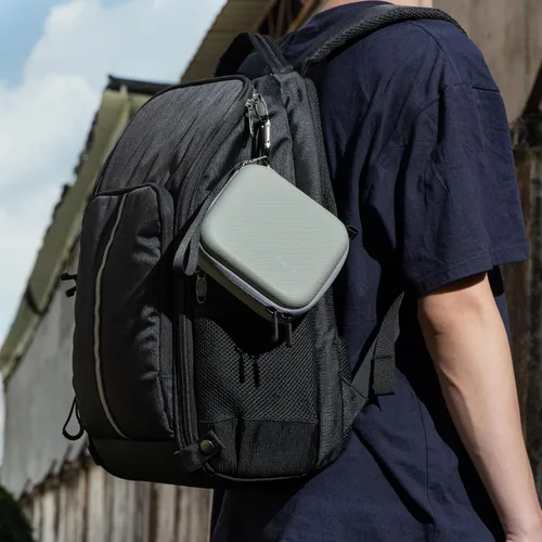 Vista 3 de Tomat Funda de transporte para Insta360 GO 3S Action, bolsa de almacenamiento, mini funda protectora compatible con accesorios de cámara de acción