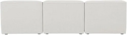 Vista 11 de Meridian Furniture 683Cream-S99 Colección Miramar Modern Sofá modular tapizado con textura de lino contemporáneo, crema, 99 pulgadas de ancho x 38