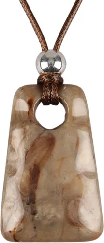 Vista 33 de Jeilwiy Collar de cuero para mujer, collar funky, gargantilla de cuerda con colgante, joyería de estilo bohemio
