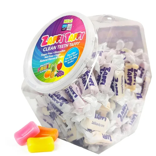 Vista 8 de Zaffi Taffy - Caramelos sin azúcar, sin tintes, aptos para dieta cetogénica y diabéticos, golosinas aprobadas por dentistas para niños