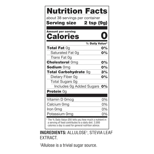 Vista 2 de BetterBody Foods Edulcorante de alulosa de 12 onzas, cero calorías, sin OMG y sin gluten, reemplazo de azúcar 1:1 sin regusto, perfecto para hornear