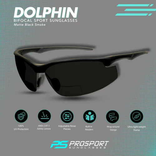 Vista 2 de proSPORT Bifocal Seguridad Sunglass Reader Protector Z87 Sport Ciclismo Motocicleta