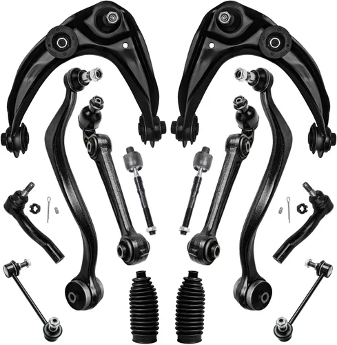 Vista 112 de Detroit Axle - Kit de suspensión frontal de 15 piezas para Jeep Grand Cherokee 99-04 1999 2000 2001 2002 2003 2004, brazos de control superior e