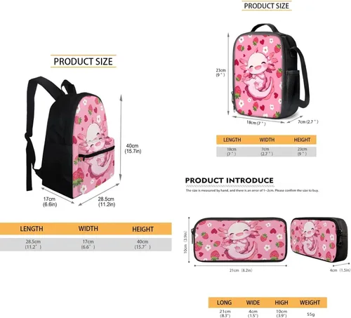 Vista 137 de FOR U DESIGNS Fuego baloncesto impreso niños escuela mochilas viaje mochila libro bolsa