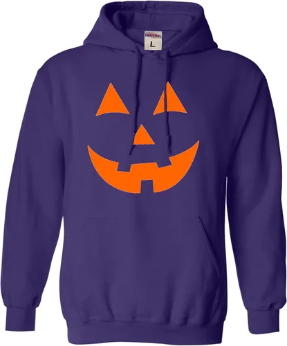 Vista 29 de Go All Out Jack O Lantern Pumpkin Face Halloween Divertida sudadera con capucha para hombre y mujer Naranja