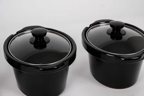 Vista 9 de CULINARY CHEF, triple olla de cocción lenta, servidor de buffet de 2.5 cuartos x 3 ollas, calentador de alimentos - Acero inoxidable