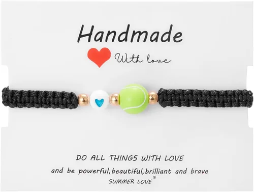 Vista 6 de Pulsera de fútbol, fútbol, baloncesto, béisbol, regalos para mujeres y hombres, regalos de cumpleaños, graduación para amantes del deporte, pulseras