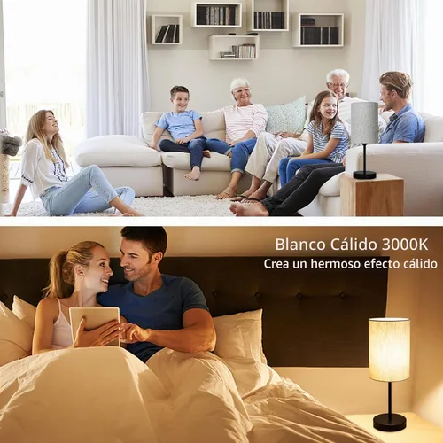 Vista 9 de RISLG Juego de 2 lámparas de mesa pequeñas para recámara, lámparas de noche para mesita de noche con interruptor de cable, lámparas de escritorio