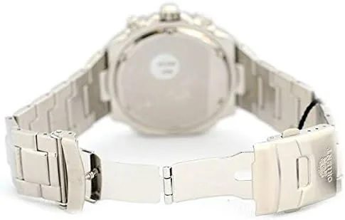 Vista 3 de Orient Reloj cronógrafo de cuarzo para hombre con correa de acero inoxidable FTV00003B0, Pulsera
