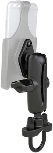 Vista 2 de RAM Mounts Manillar U-Bolt Montaje de bola doble RAM-B-149ZU con brazo mediano para rieles de 0.5" a 1.25" de diámetro