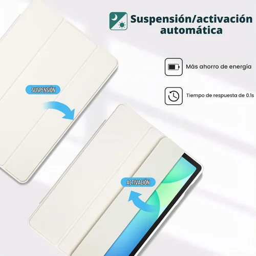Vista 4 de ProCase Funda protectora para Galaxy Tab S10 FE 2025 / S9 FE 10.9 pulgadas / Tab S9 11 pulgadas 2023, cubierta inteligente de soporte delgado