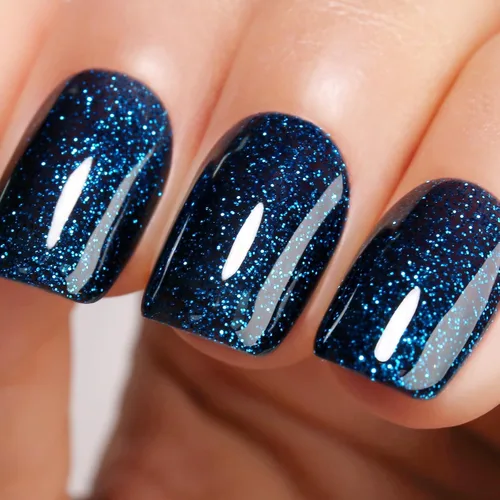 Vista 14 de Esmalte de Uñas en Gel con Purpurina, Esmalte de Uñas en Gel con Purpurina Rojo Sangre Brillante con Destellos, Esmalte de Uñas en Gel con Purpurina