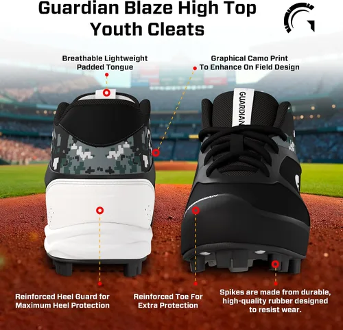 Vista 2 de Guardian Baseball Tacos altos y de sóftbol para niños y niñas