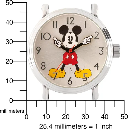 Vista 5 de Disney Mickey Mouse Adult Vintage Articulating Hands Analog Quartz Watch