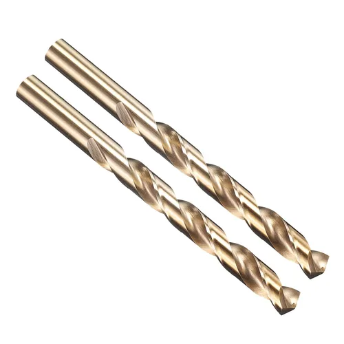 Vista 216 de PATIKIL Broca Jobber de 0.039 in, vástago recto M35 cobalto 5% acero de alta velocidad 135° acabado dorado para metal duro de acero inoxidable - 2
