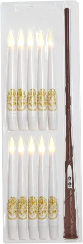 Vista 6 de Kurt Adler Harry Potter - Juego de 10 velas flotantes con varita remota