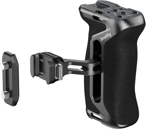 Vista 10 de SmallRig Mango lateral de aluminio para jaulas de cámara, mango lateral ergonómico universal con orificio de localización de 1/4 "-20, orificio