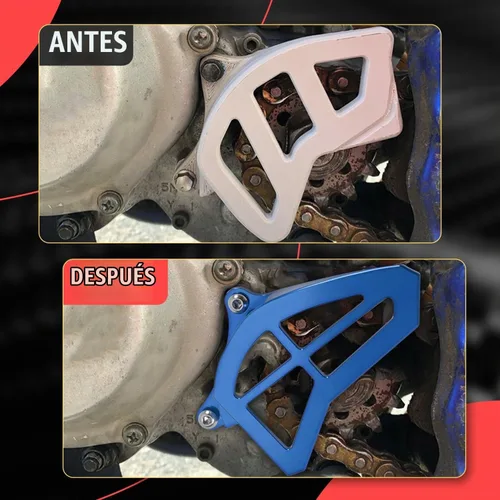 Vista 2 de Canitu Cubierta protectora del piñón delantero, cubierta de piñón de motor de aluminio billet CNC, protector de caja del motor, guard protector
