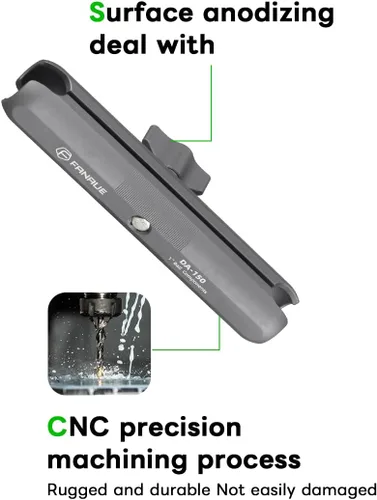 Vista 5 de FANAUE Brazo de doble zócalo: longitud completa de 5.9 pulgadas, compatible con componentes de bola de tamaño B de 1 pulgada (DA-150)