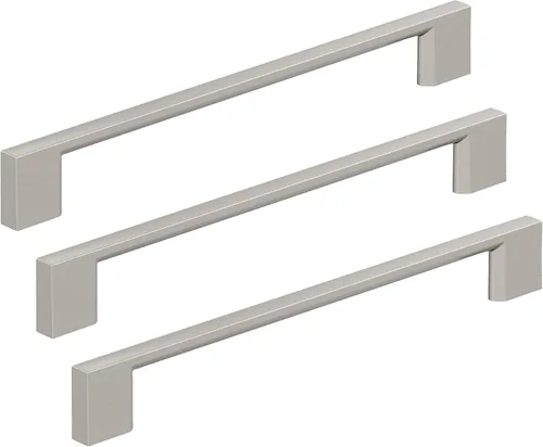 Vista 72 de Amerock 10BX37131CZ Tirador de gabinete Champán Bronce 3-3/4 pulgadas (96mm) de centro a centro Paquete de 10 unidades Cityscape Herrajes