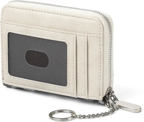 Vista 23 de SENDEFN Cartera de cuero para mujer, con bloqueo RFID, pequeñas carteras compactas, titular de la tarjeta de crédito con ventana de identificación