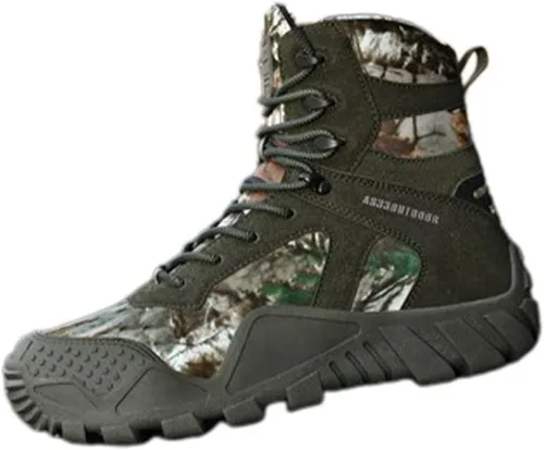 Vista 2 de Botas tácticas para hombre, botas militares, botas duraderas, botas de senderismo, botas de combate, botas ligeras, botas de trabajo