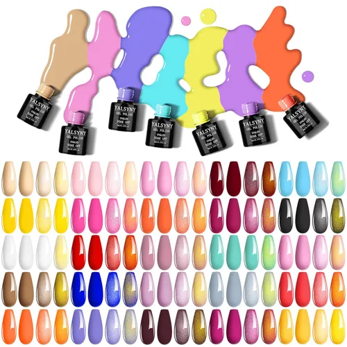 Vista 2 de Kit de esmalte de uñas con luz UV, kit de iniciación de esmalte de gel de 25