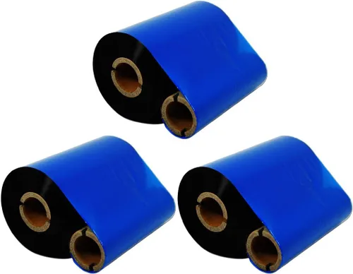 Vista 13 de 4.33 "x1476' (110mmx450m) Tinta de cinta de transferencia térmica fuera Cintas de cera cera de resina mejorada para Zebra GK420D SM4 ZT410 GC420t
