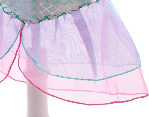 Vista 5 de Dressy Daisy Disfraz de princesa de cuentos de hadas de sirena para niñas, disfraz de cosplay