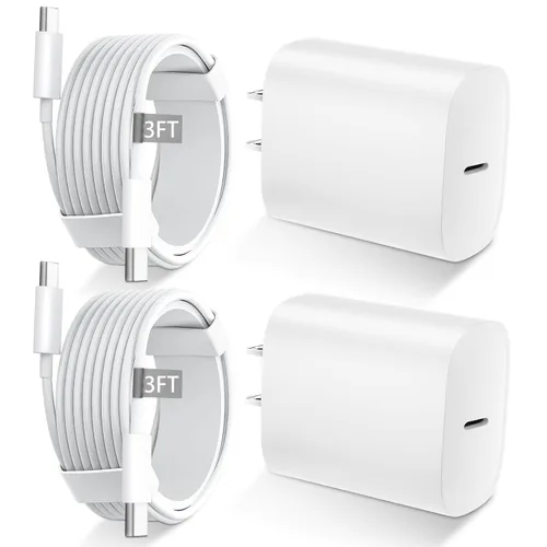 Vista 27 de Cargador para iPhone 16 15 Pro Max de carga rápida, bloque de carga USB C de 20 W para iPhone 16 15 con cable de carga tipo C de 3 metros